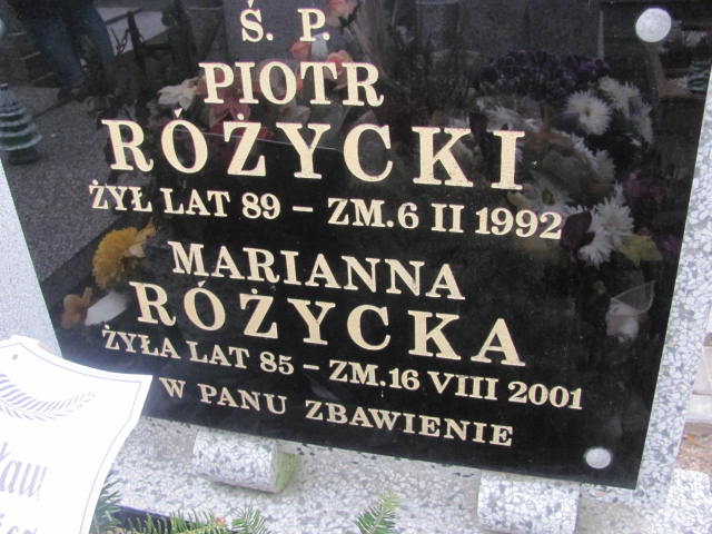 Marianna Różycka 1916 Łódź Ruda - Grobonet - Wyszukiwarka osób pochowanych