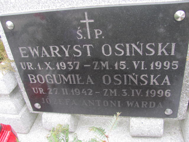 Bogumiła Osińska 1942 Łódź Ruda - Grobonet - Wyszukiwarka osób pochowanych