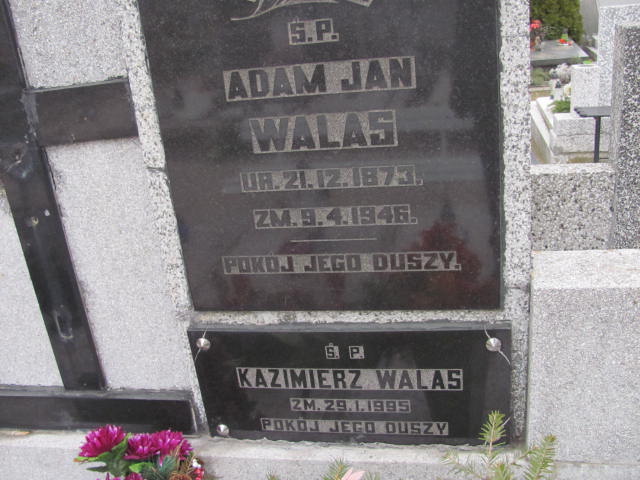 Adam Jan Walas 1873 Łódź Ruda - Grobonet - Wyszukiwarka osób pochowanych