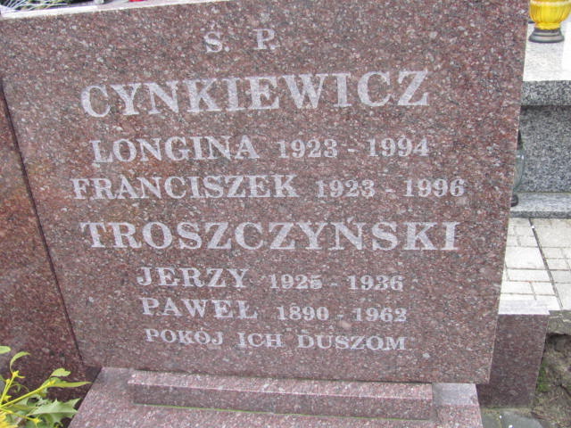 Longina Cynkiewicz 1923 Łódź Ruda - Grobonet - Wyszukiwarka osób pochowanych