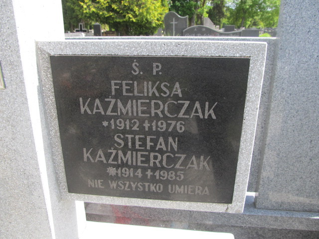 Stefan Kaźmierczak 1914 Łódź Ruda - Grobonet - Wyszukiwarka osób pochowanych