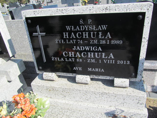 Jadwiga Chachuła 1926 Łódź Ruda - Grobonet - Wyszukiwarka osób pochowanych