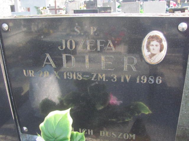 Józefa Adler 1918 Łódź Ruda - Grobonet - Wyszukiwarka osób pochowanych