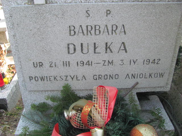Barbara Dułka 1941 Łódź Ruda - Grobonet - Wyszukiwarka osób pochowanych