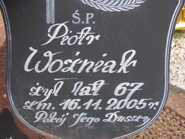 Piotr Woźniak 1938 Łódź Ruda - Grobonet - Wyszukiwarka osób pochowanych