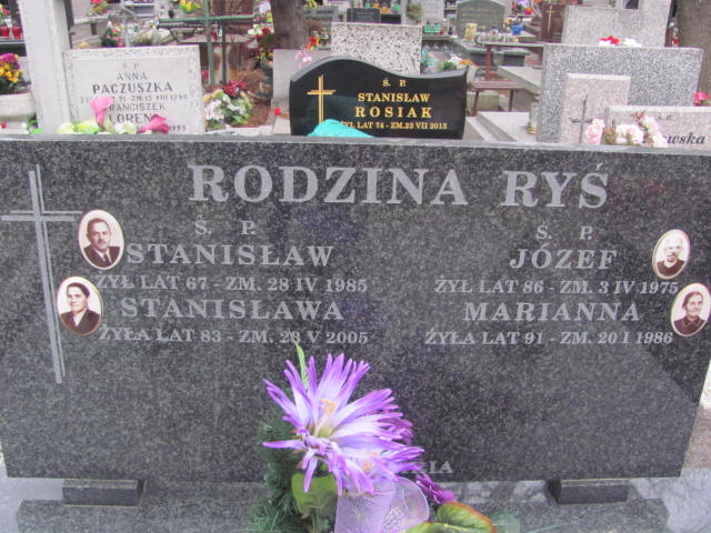 Józef Ryś Łódź Ruda - Grobonet - Wyszukiwarka osób pochowanych