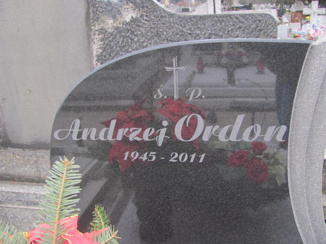 Andrzej Ordon 1945 Łódź Ruda - Grobonet - Wyszukiwarka osób pochowanych
