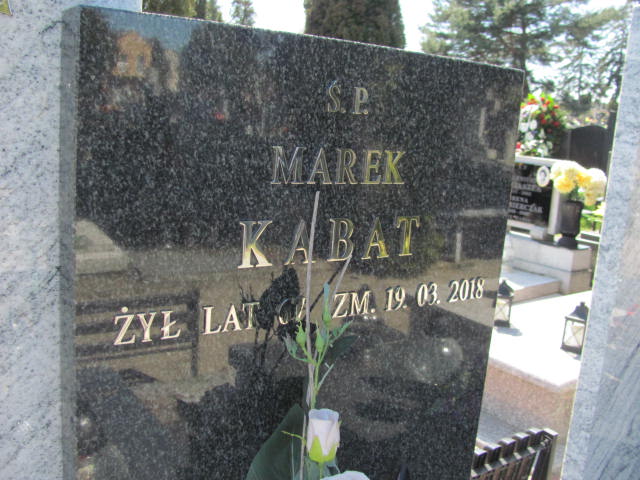 Marek Kabat 1950 Łódź Ruda - Grobonet - Wyszukiwarka osób pochowanych