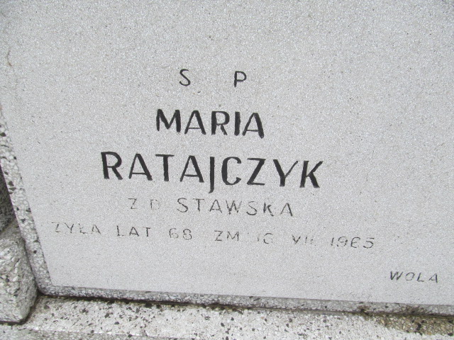Grób Zdzisław Ratajczyk
