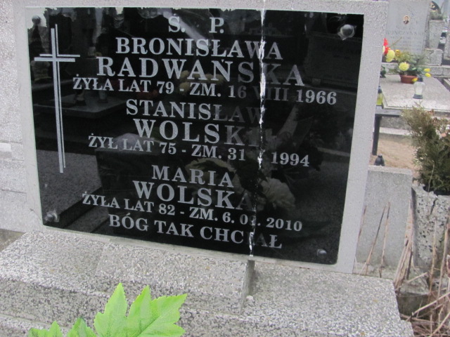 Bronisława Radwańska Łódź Ruda - Grobonet - Wyszukiwarka osób pochowanych