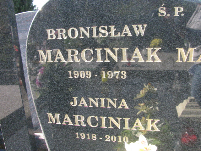 Grób Janina Marciniak