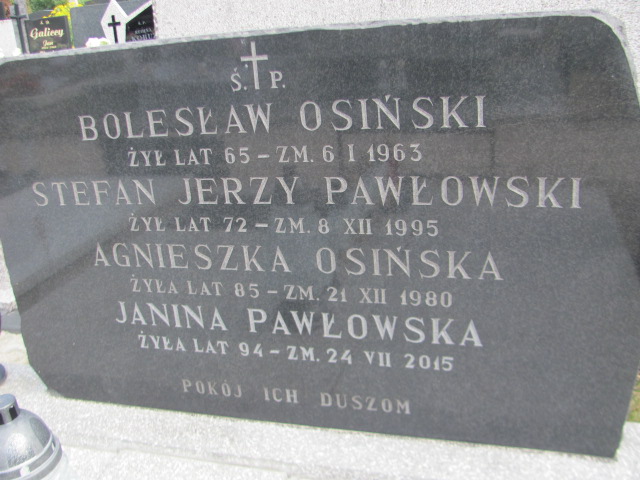 Agnieszka Osińska Łódź Ruda - Grobonet - Wyszukiwarka osób pochowanych