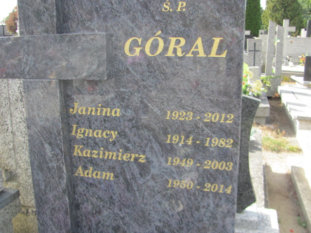 Janina Góral 1923 Łódź Ruda - Grobonet - Wyszukiwarka osób pochowanych