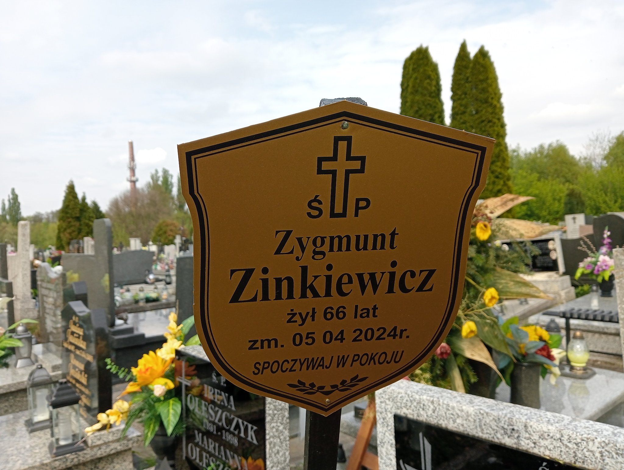 Zygmunt Zinkiewicz Łódź Ruda - Grobonet - Wyszukiwarka osób pochowanych