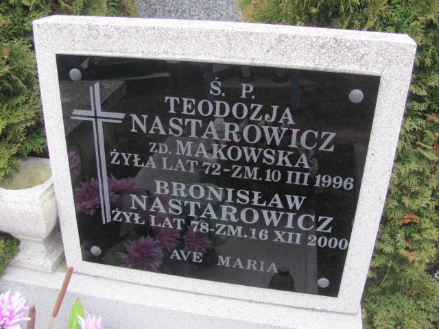 Bronisław Nastarowicz 1922 Łódź Ruda - Grobonet - Wyszukiwarka osób pochowanych