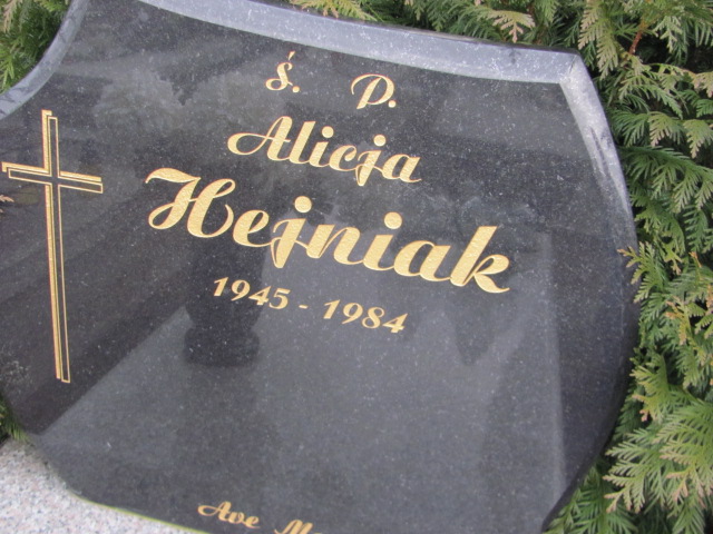 Alicja Hejniak 1945 Łódź Ruda - Grobonet - Wyszukiwarka osób pochowanych