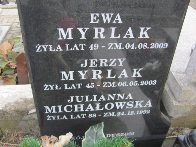 Ewa Anna Myrlak 1960 Łódź Ruda - Grobonet - Wyszukiwarka osób pochowanych