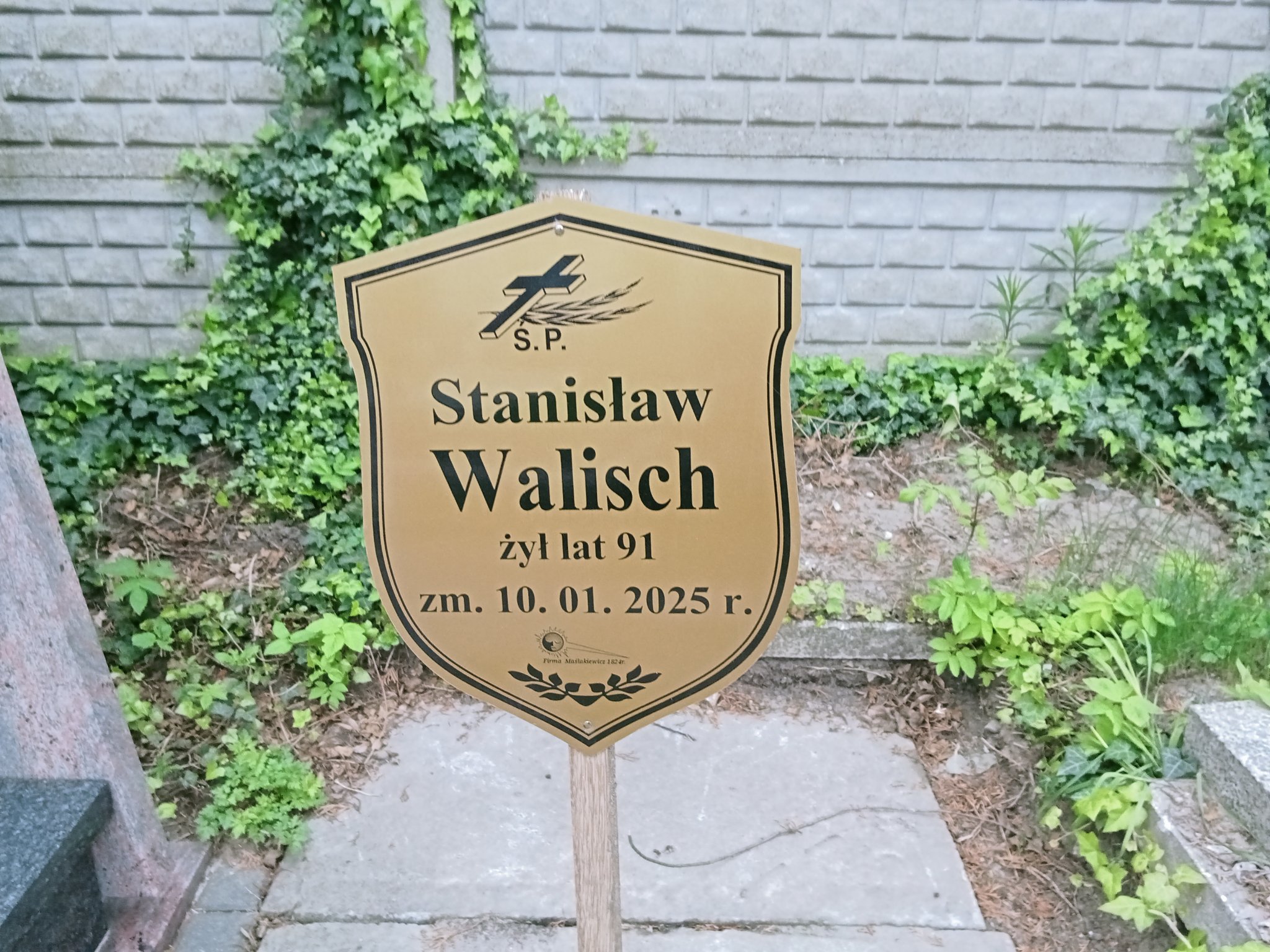 Stanisław Walisch 1933 Łódź Ruda - Grobonet - Wyszukiwarka osób pochowanych